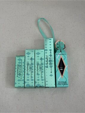 MAC Limited Edition Holiday Mint Teal Lipstick & Lipglass Set